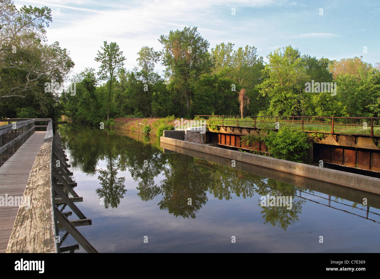 Canal in Lambertville, New Jersey Stock Photo Alamy