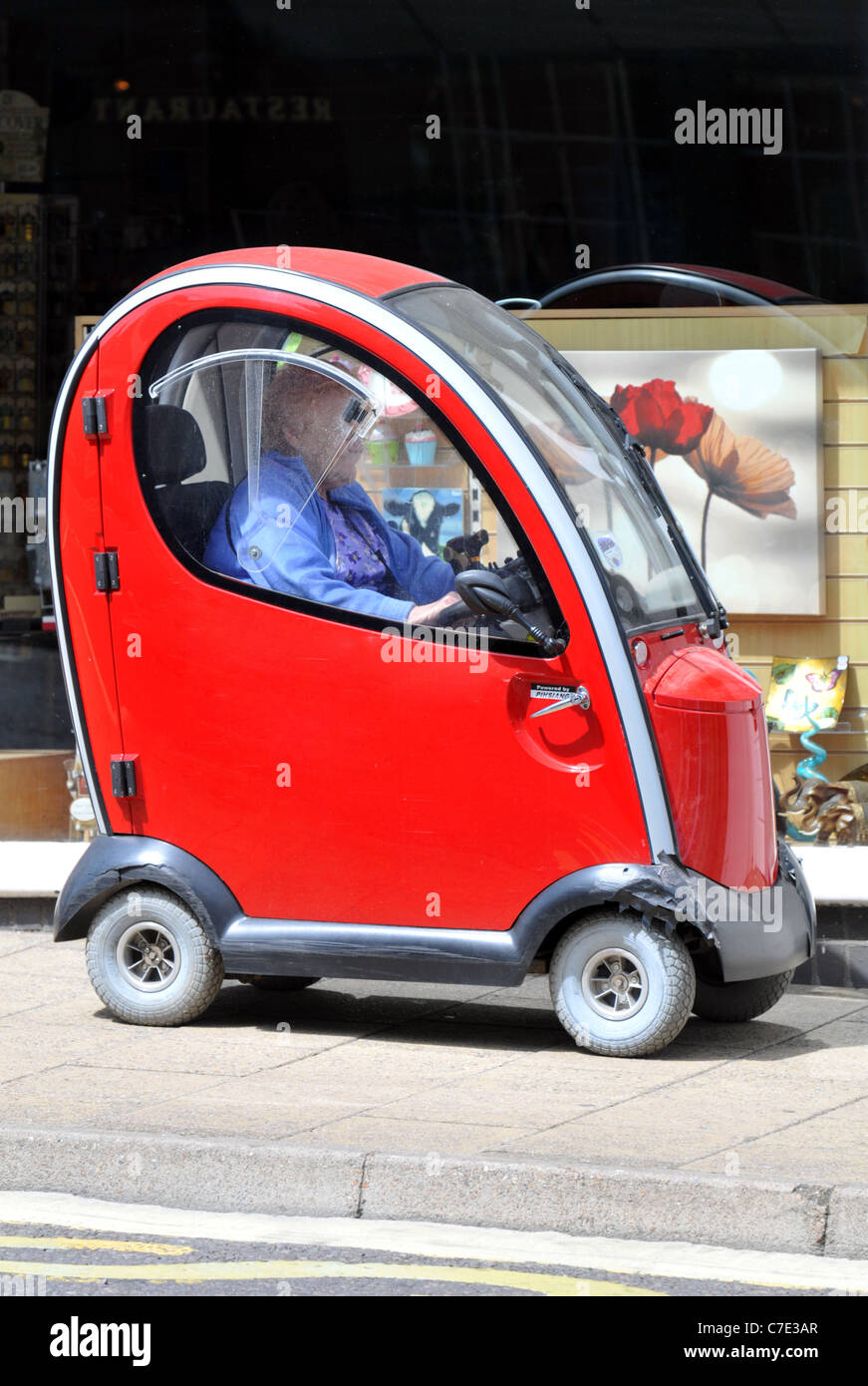 'Mobility scooter' UK Stock Photo