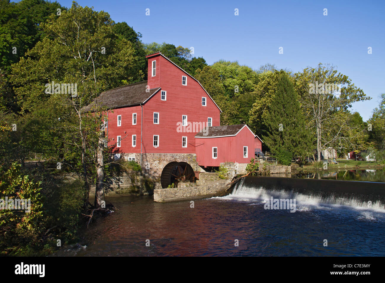 Old Mill at Clinton, NJ Stock Photo
