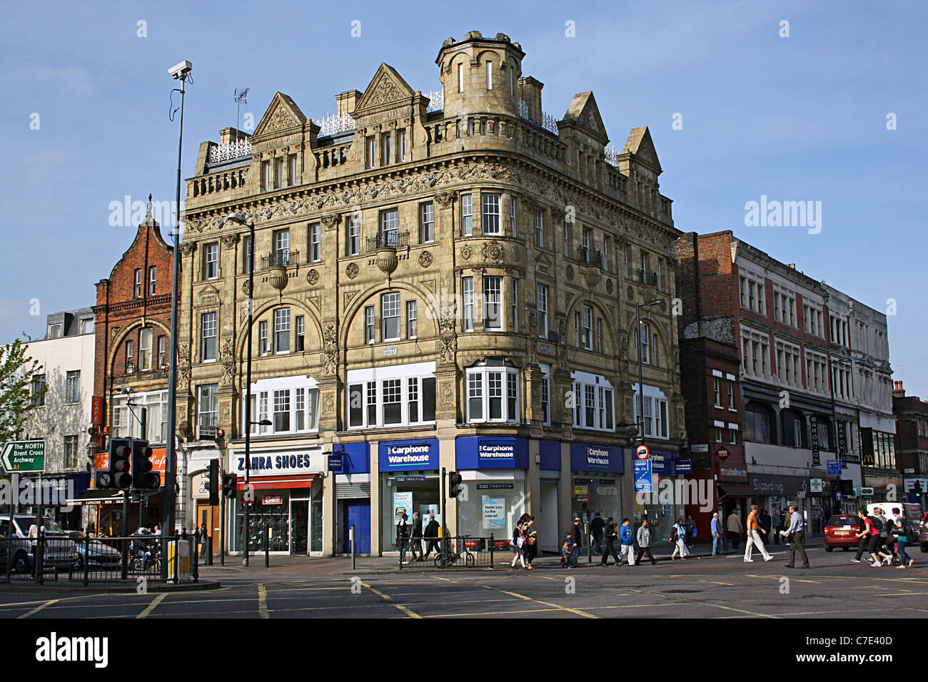 London, junction of Seven Sisters and Holloway Rds Stock Photo Alamy