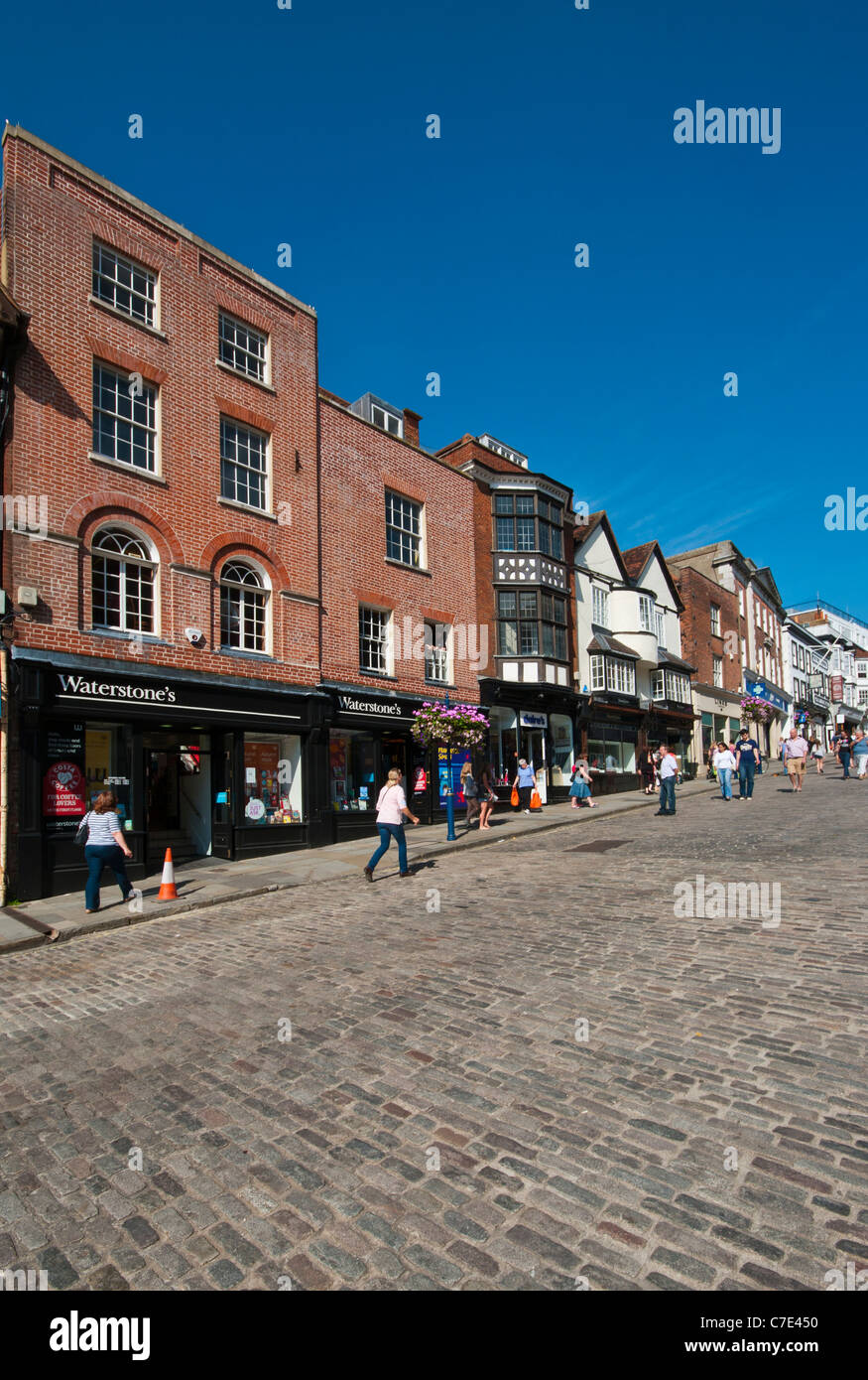 The High Street Shops Guildford Surrey England UK Stock Photo Alamy