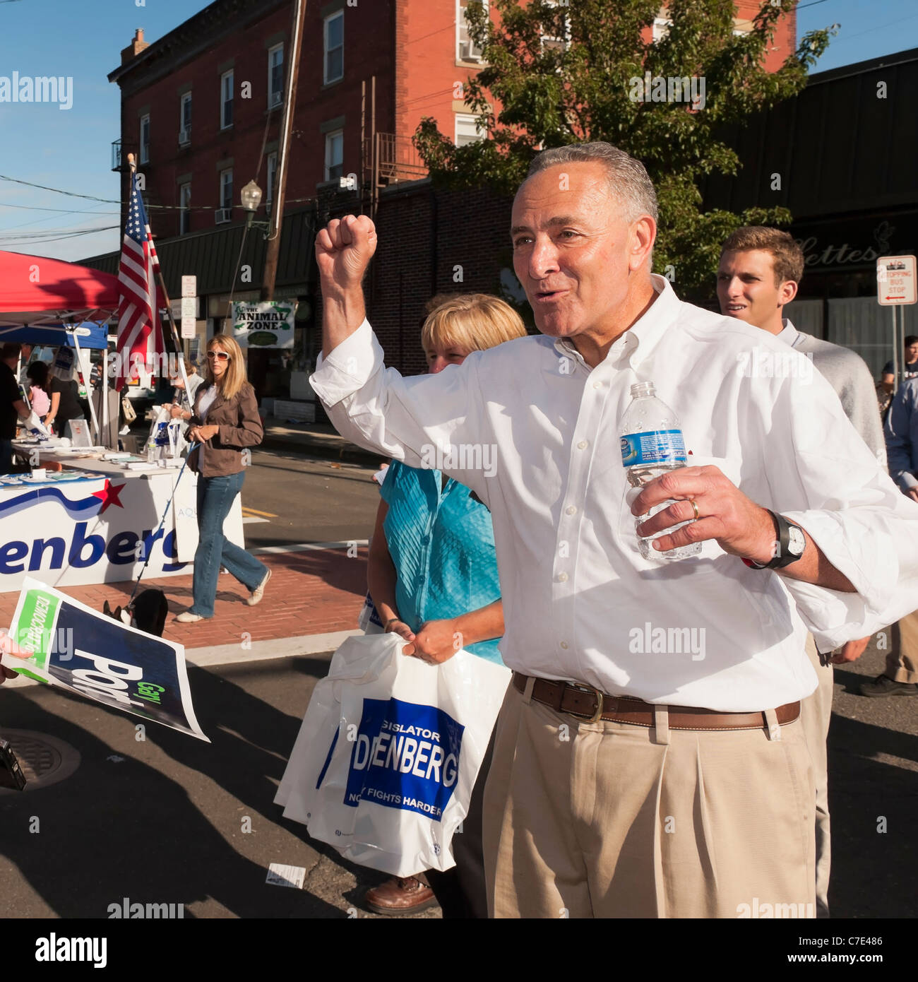 United States Senator Charles (Chuck) Schumer (Democrat - NY) Bellmore Street Festival, New York, USA, on September 18, 2011 Stock Photo