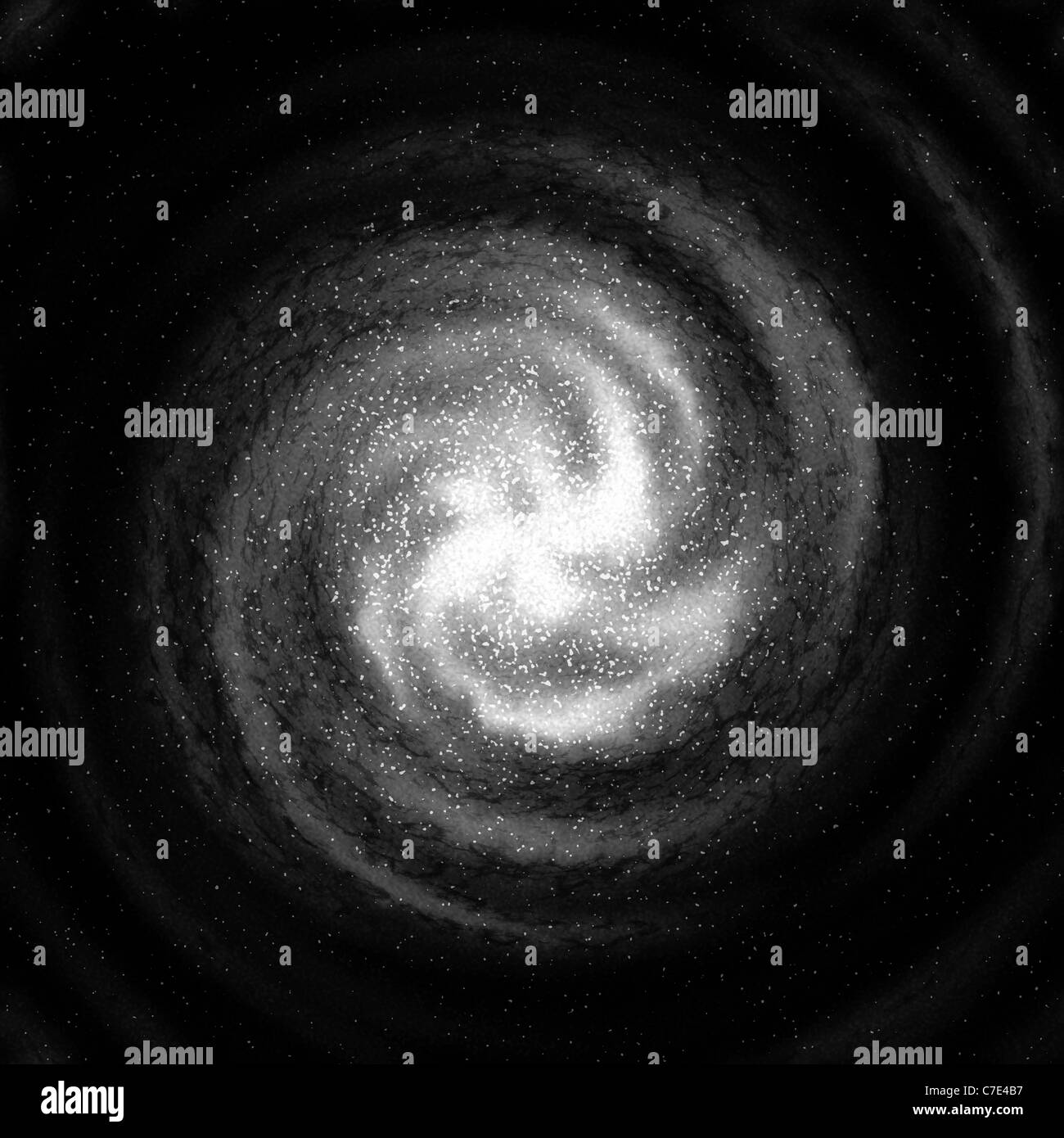 A star filled swirling galaxy in outer space Stock Photo Alamy