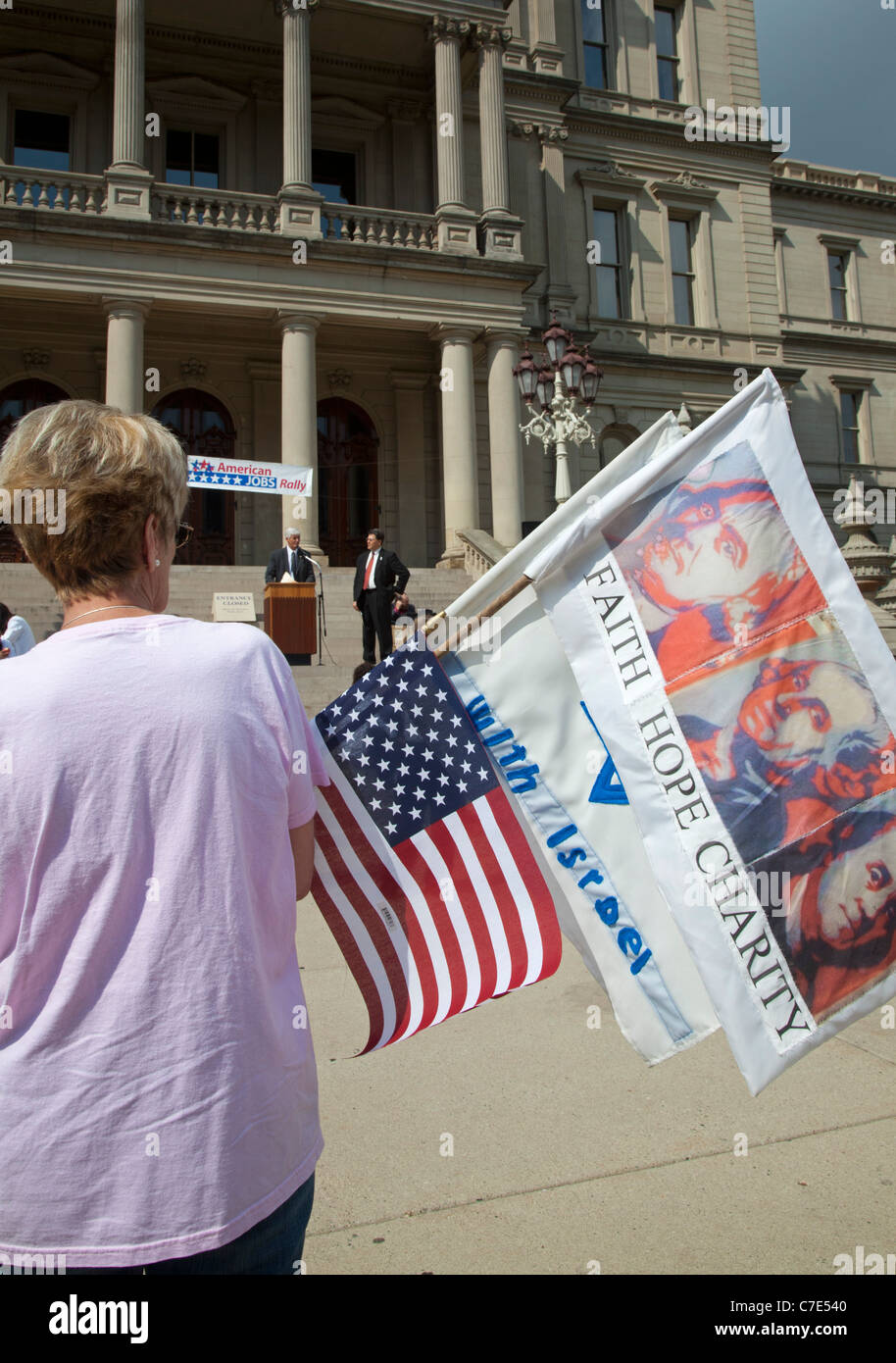 Rally targets undocumented immigrants Stock Photo