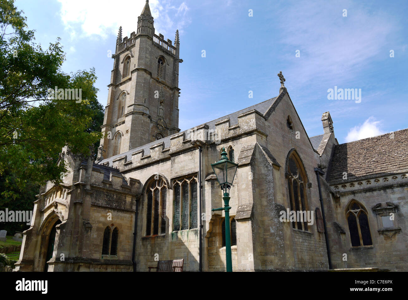 St John The Baptist church, North End, Batheaston, Bath, Somerset Stock