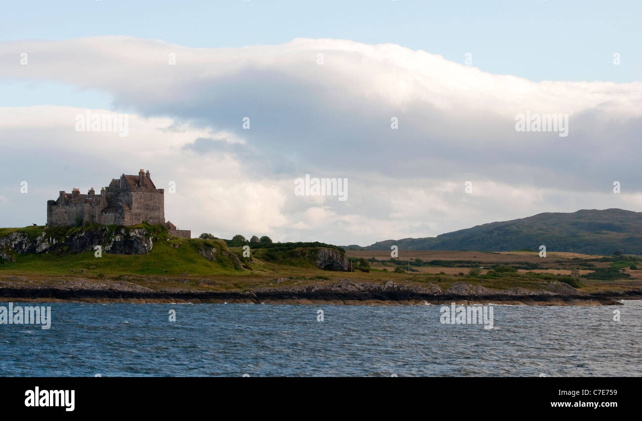 A sunny day at Duart Castle on the Isle of Mull in Scotland Stock Photo