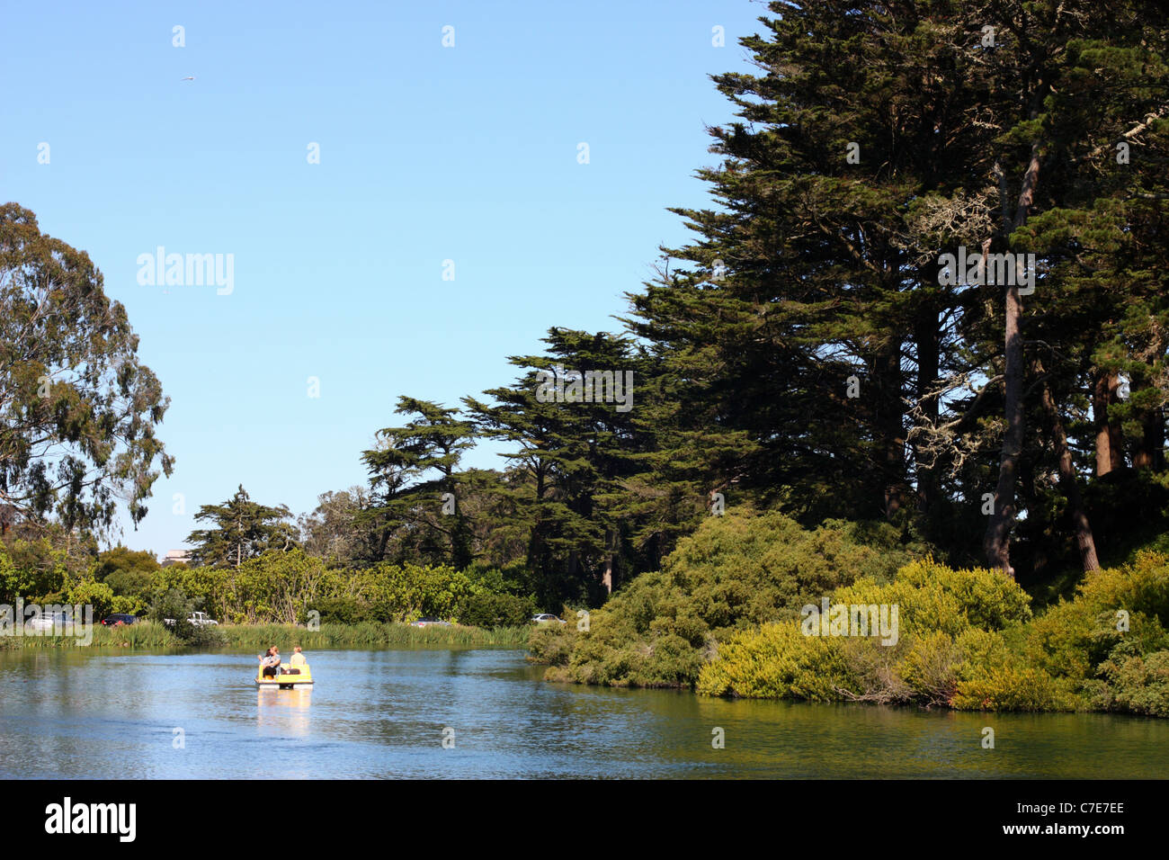 Stow Lake, Golden Gate Park, San Francisco, California, U.S.A Stock