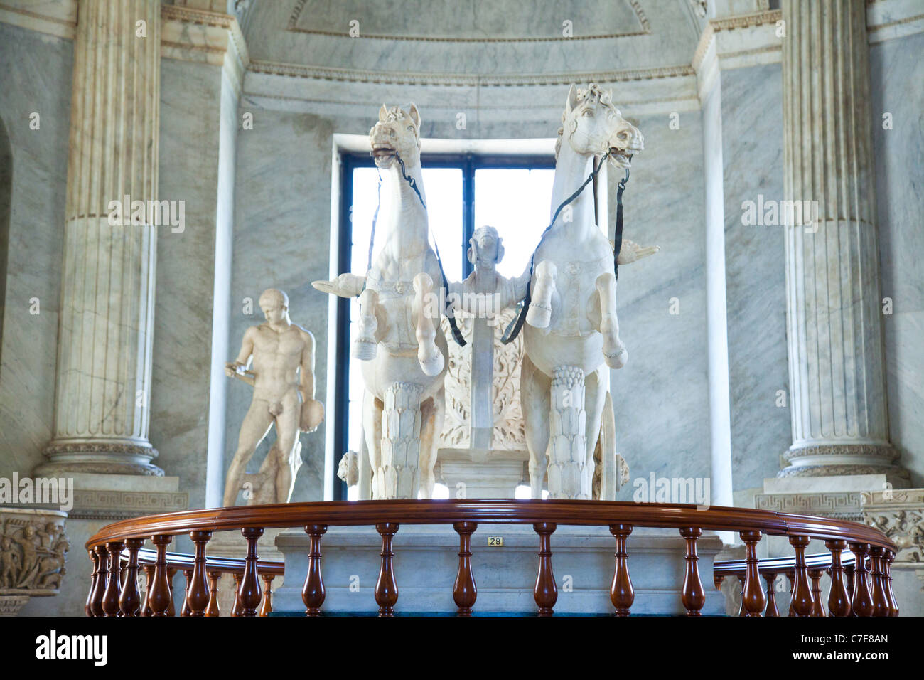 The Biga Room in the Vatican Museum. Stock Photo