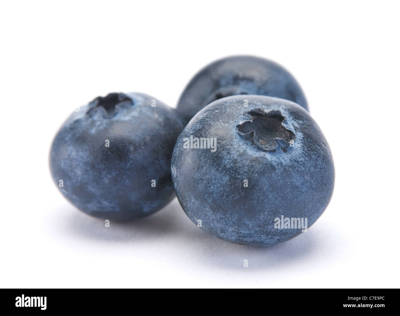 Sweet Blueberry berry closeup isolated on white background Stock Photo