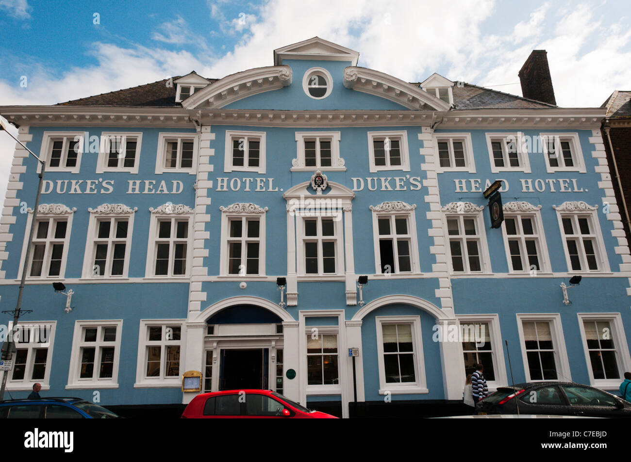 The Duke's Head Hotel on the Tuesday Market Place, King's Lynn, Norfolk, England Stock Photo