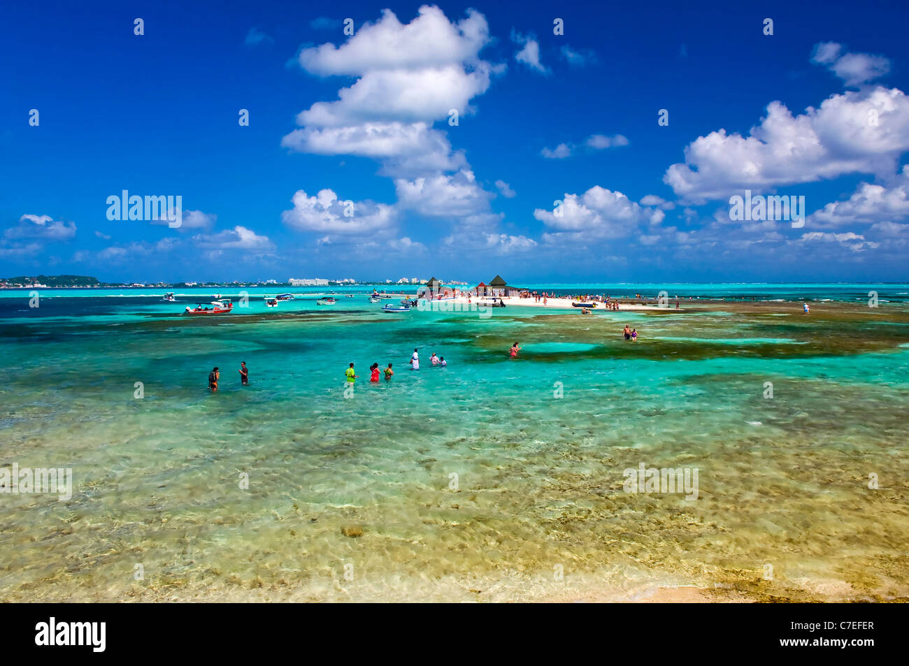 Tropical beach on the Caribbean island of San Andres , Colombia Stock Photo