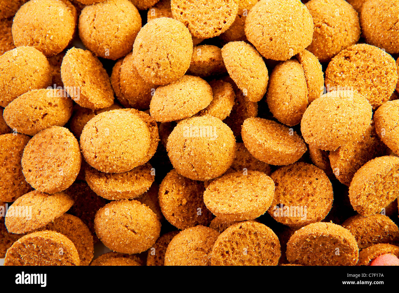 Dolci Natalizi Olandesi.Background Of Typical Dutch Sweets Pepernoten Ginger Nuts For A Stock Photo Alamy