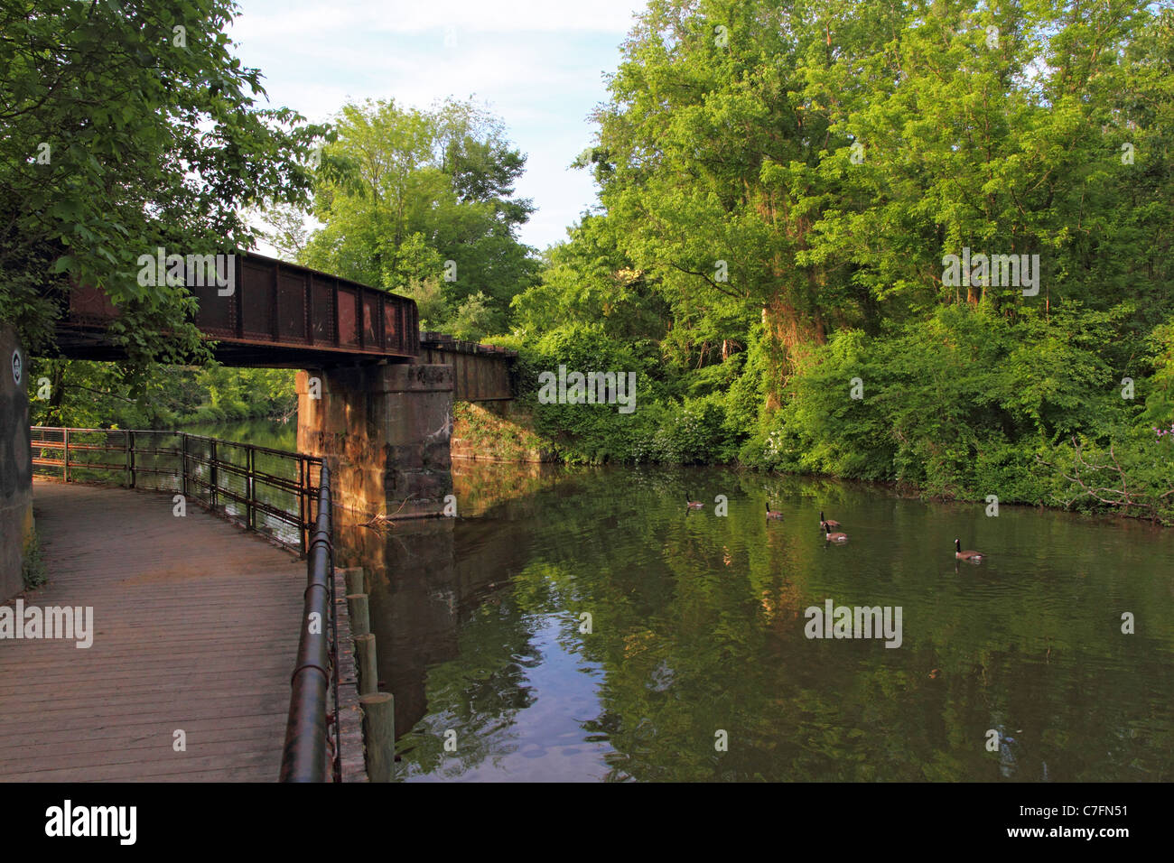 Canal in Lambertville, New Jersey Stock Photo Alamy