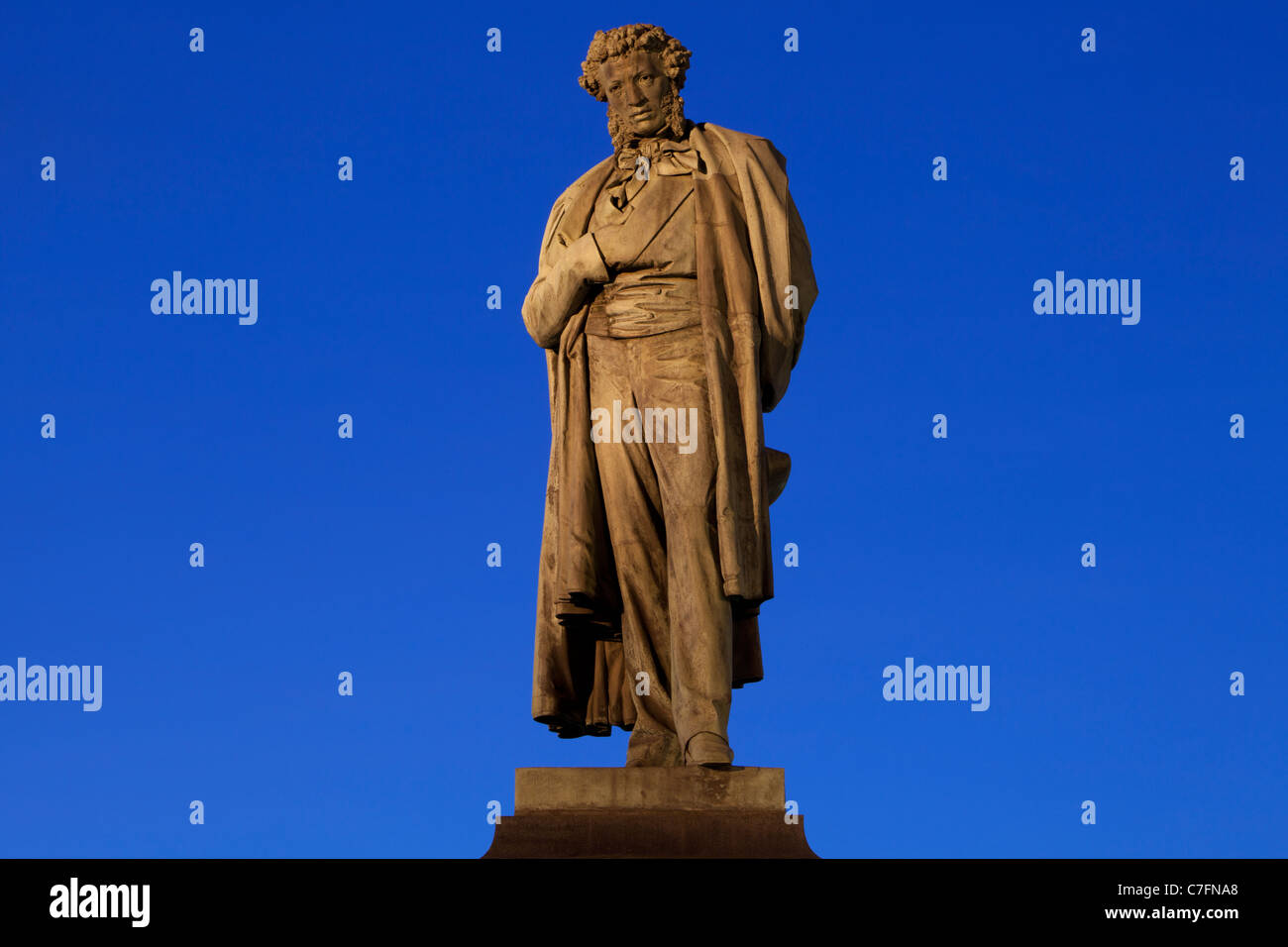 Statue of Russia's most famous poet Alexander Pushkin (17991837) at