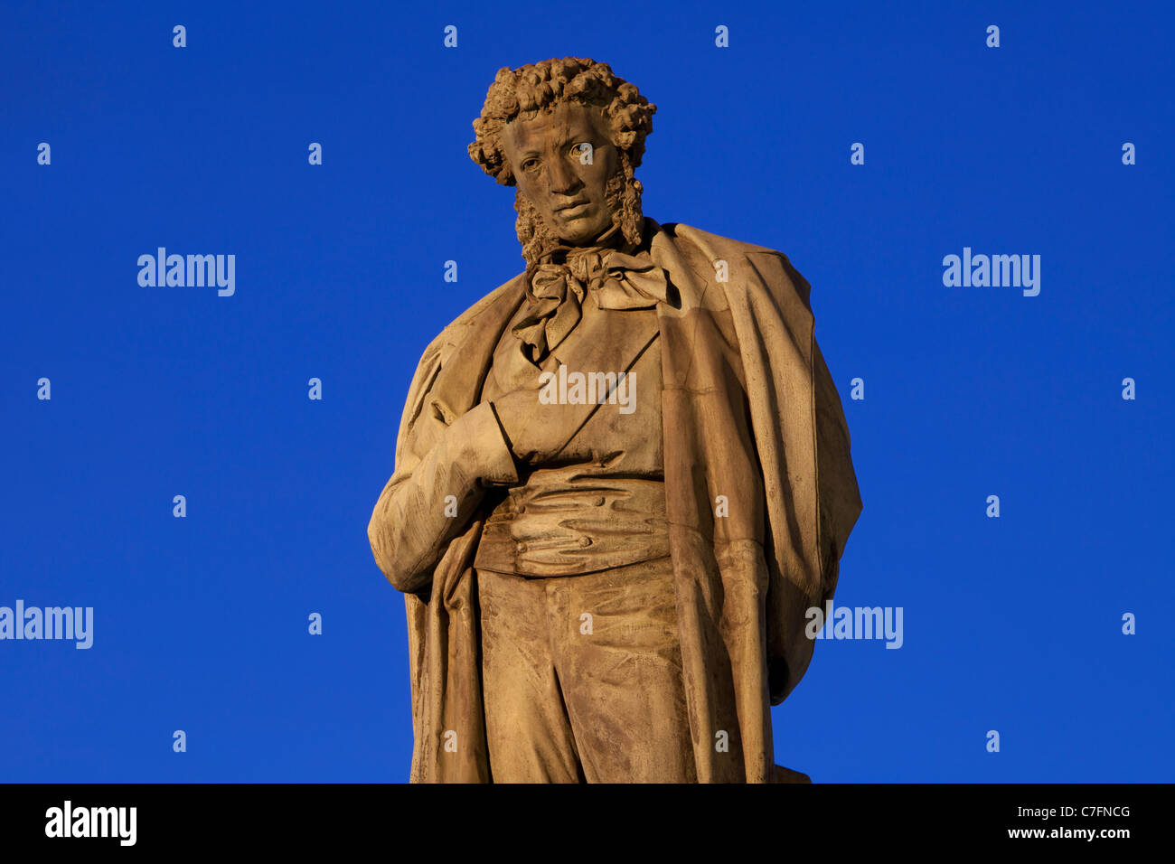 Statue of Russia's most famous poet Alexander Pushkin (17991837) at