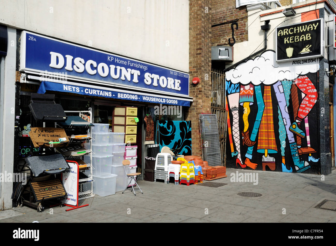 Discount Store Junction Road Archway London Borough of Islington