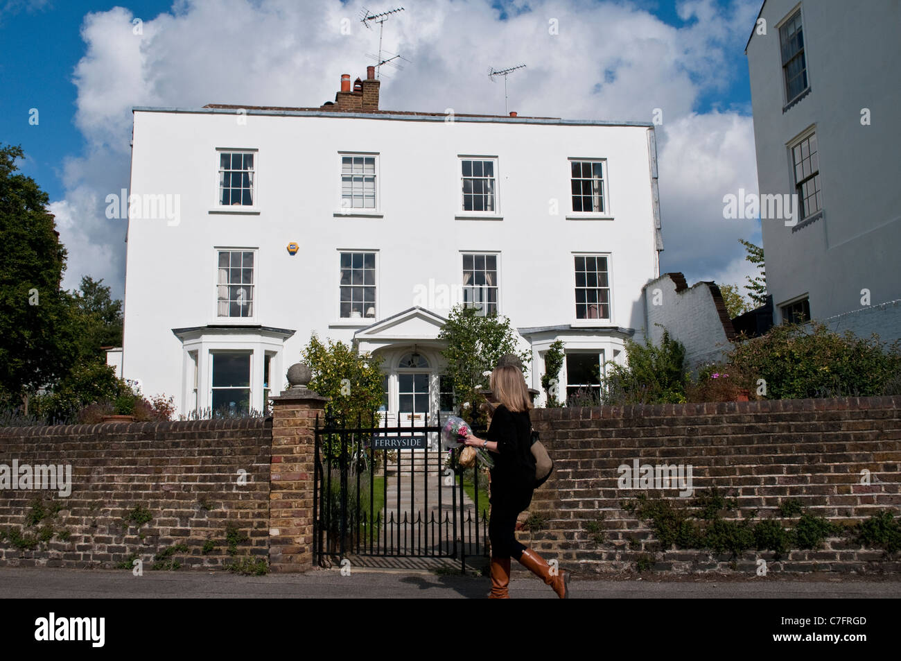 Posh house, Twickenham Riverside, Middlesex, England, United Kingdom