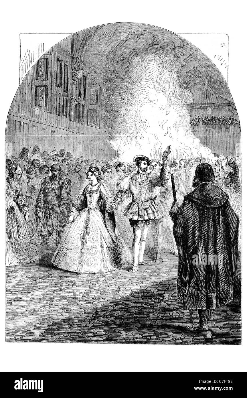 Grand Hall dancing dance party ball Palace Placentia English Royal Palace Greenwich downstream Hospital Old Royal Naval College Stock Photo