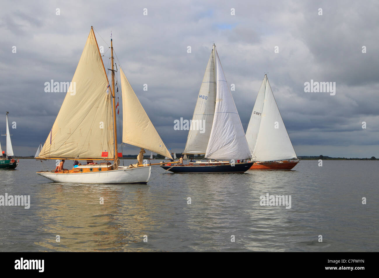 dutch classic yacht race Stock Photo