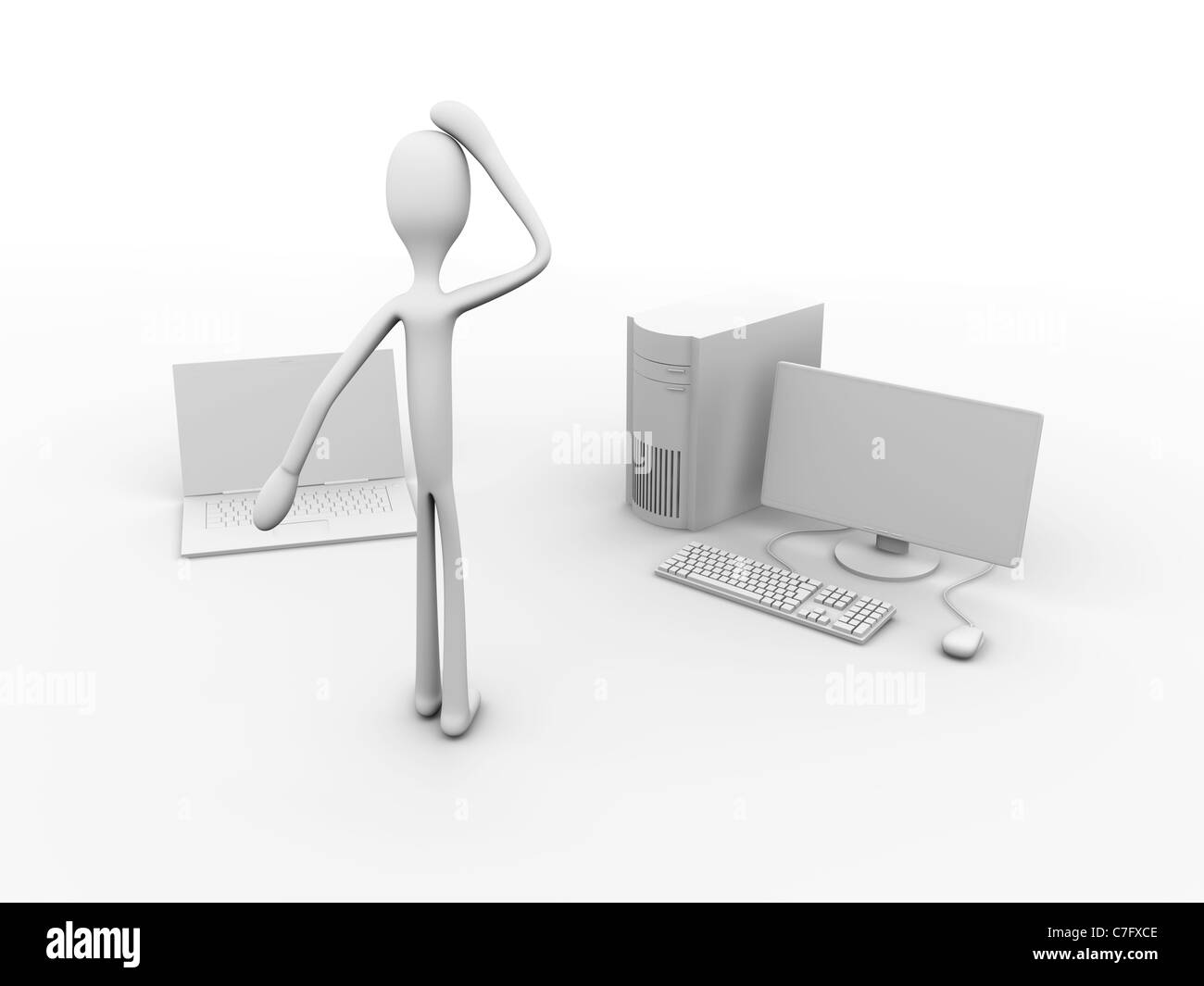 Laptop o computer Stock Photo - Alamy