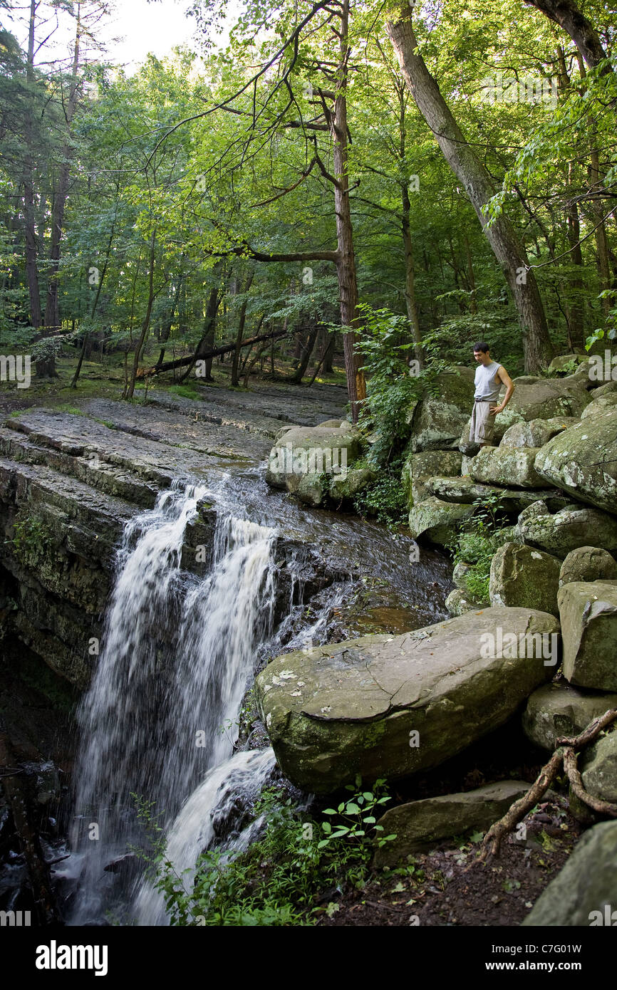 Ringing Rock Water Falls, PA Stock Photo