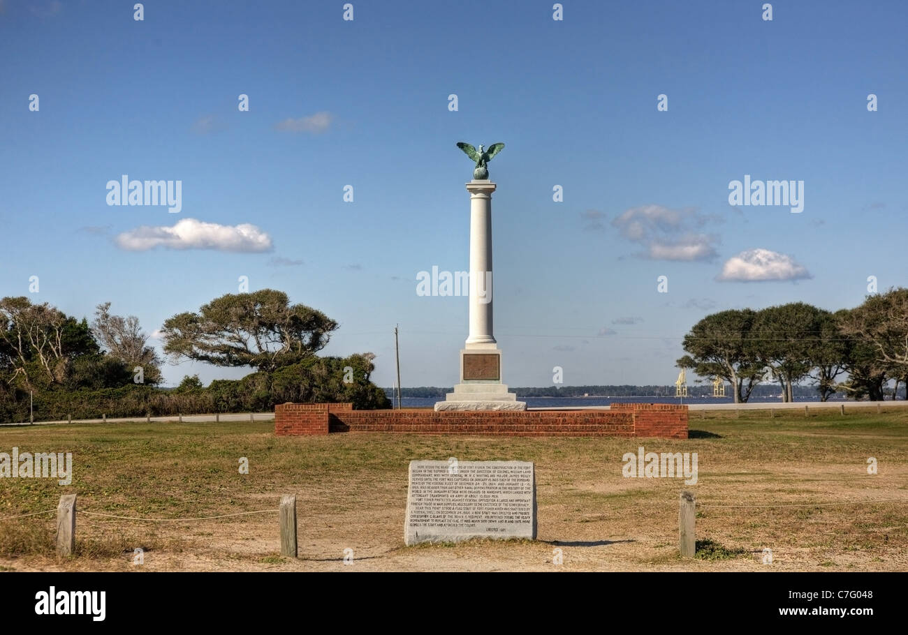 Memorial at Fort Fisher, North Carolina Stock Photo Alamy