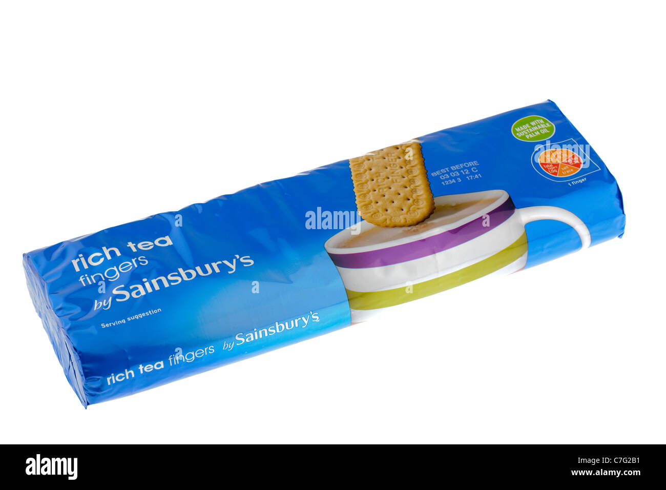 Packet of Sainsburys rich tea finger biscuits Stock Photo Alamy