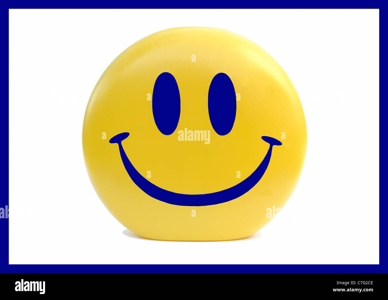 Smiley face photo graphic colours border Stock Photo