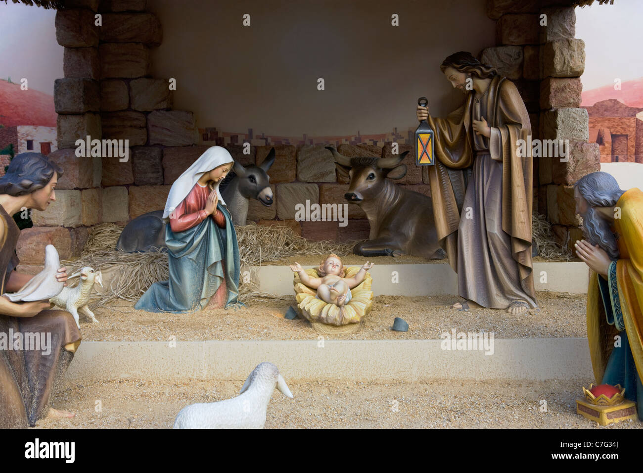 Nativity scene, Sydney, New South Wales, Australia Stock Photo Alamy
