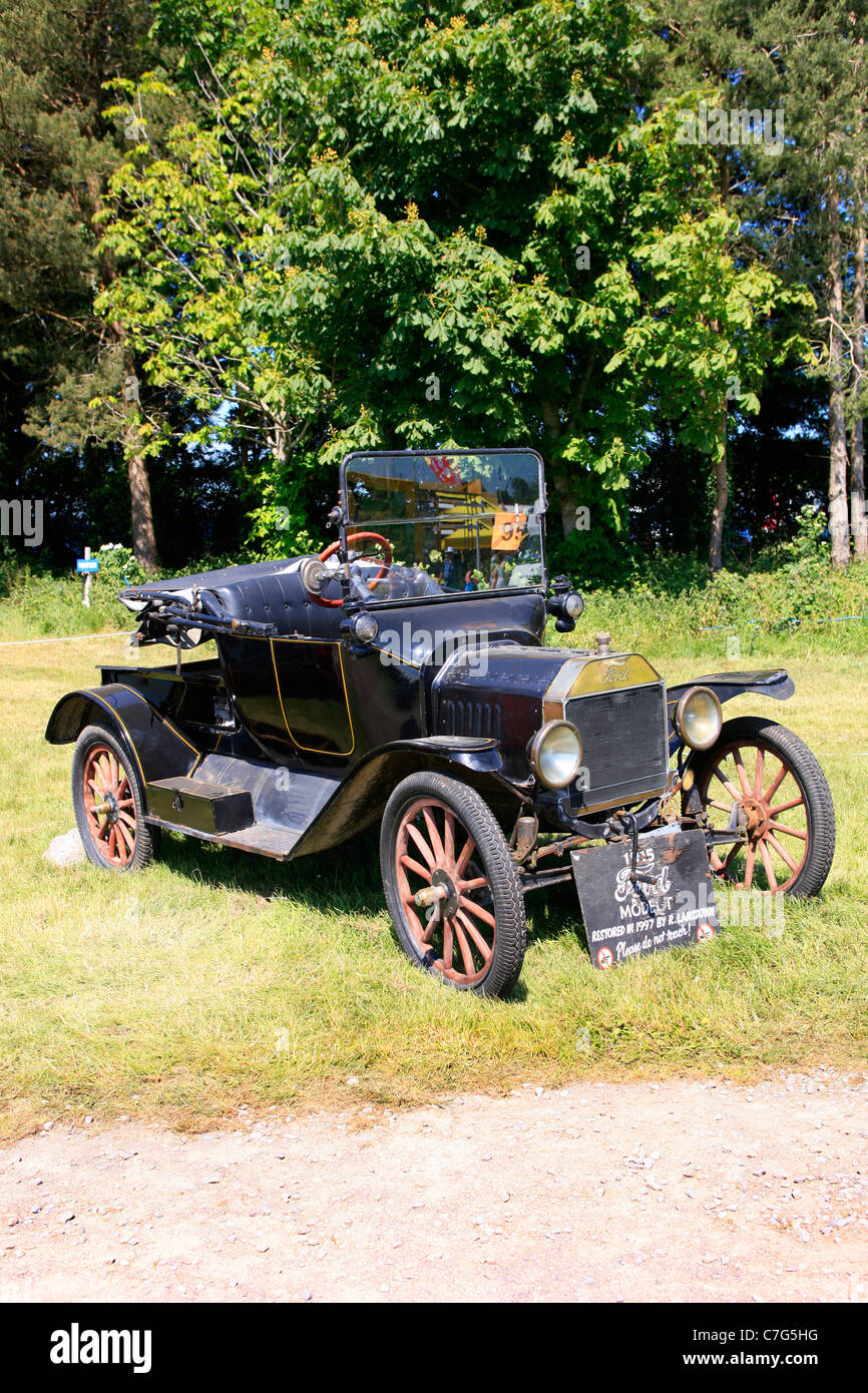 Old Ford Model T on display at a show Stock Photo