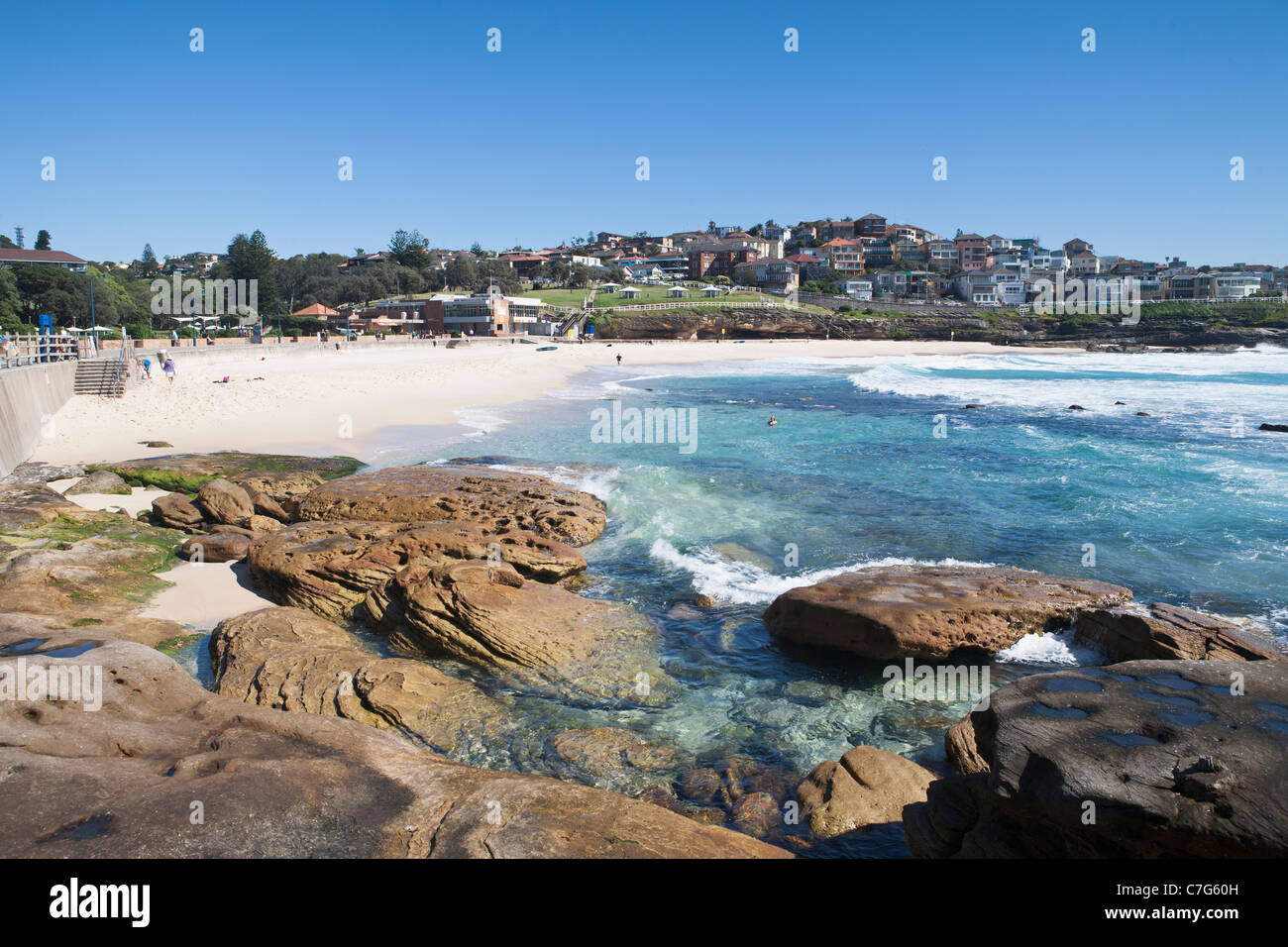 Bronte Beach ocean pool, Sydney, Australia Stock Photo