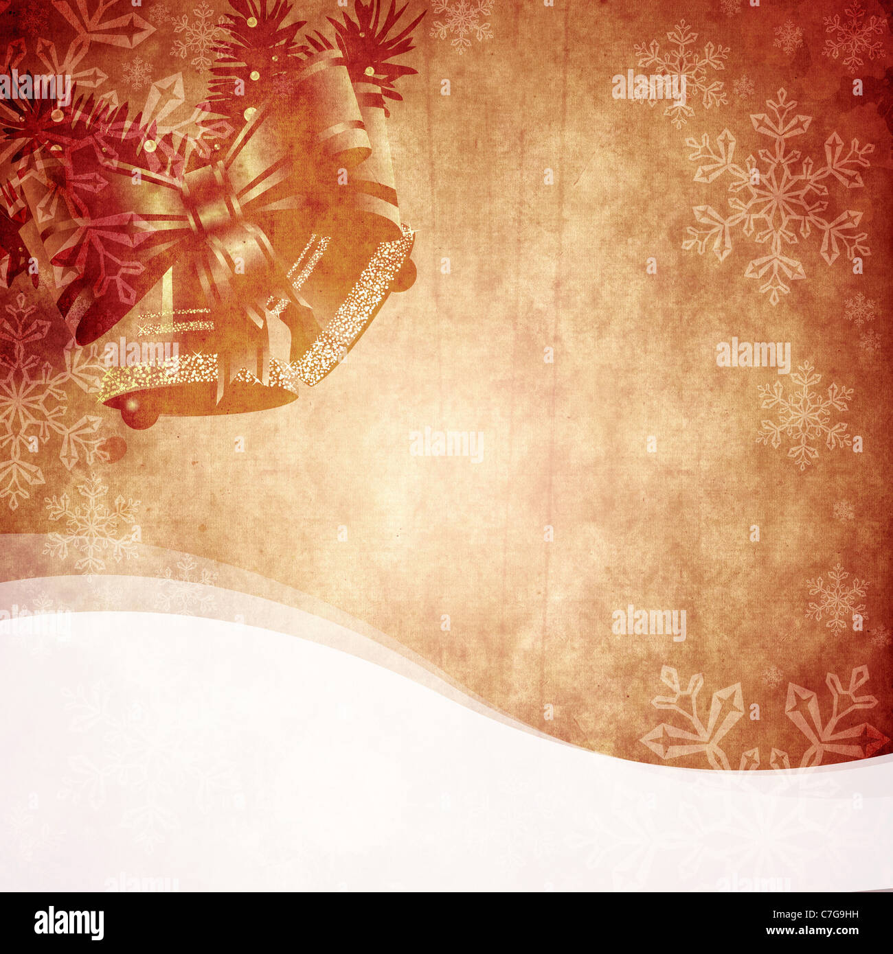 Vintage Christmas background design with copy space for your text and images, very high resolution available. Stock Photo