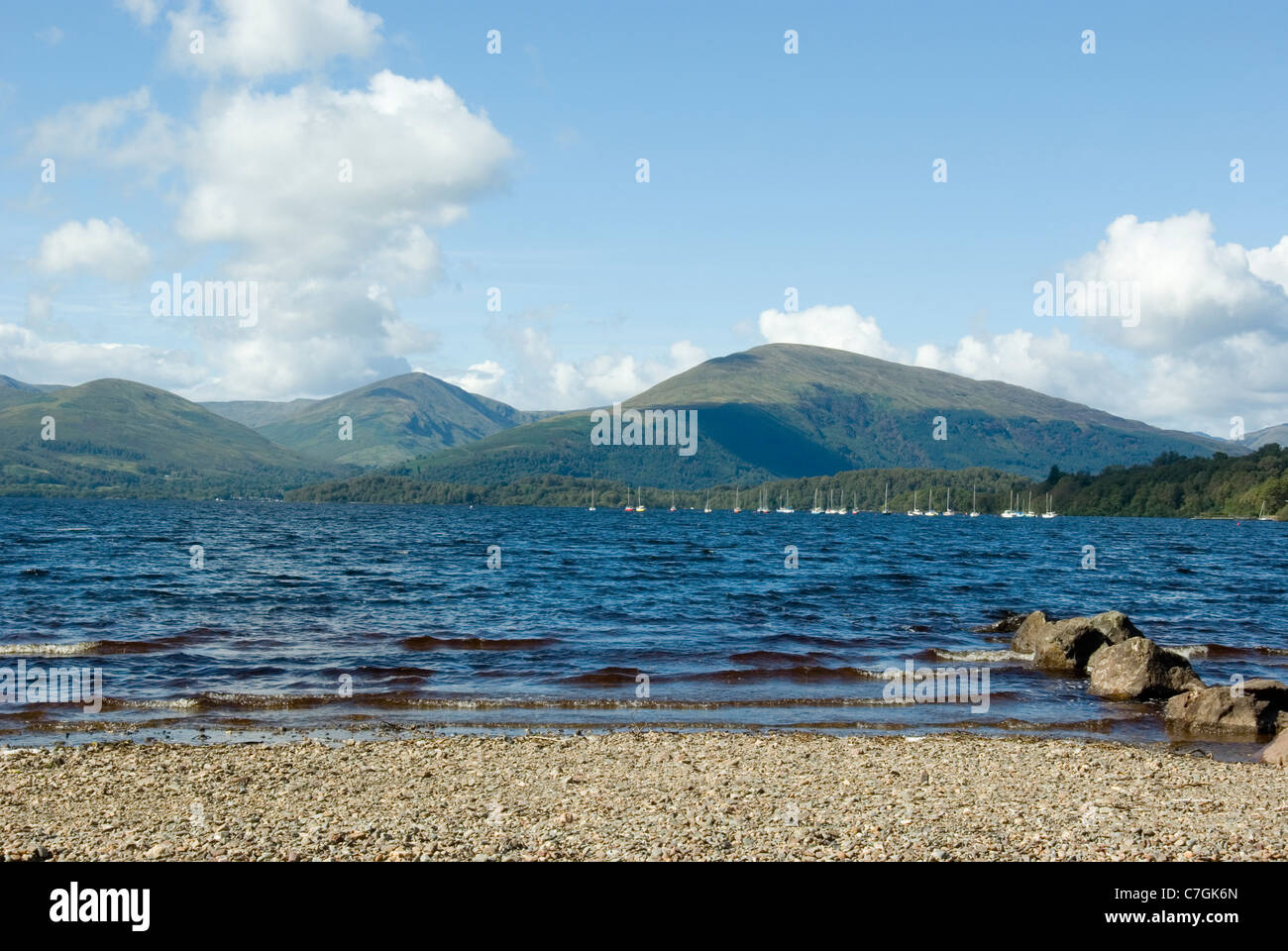 The East shore of Loch Lomond Stock Photo