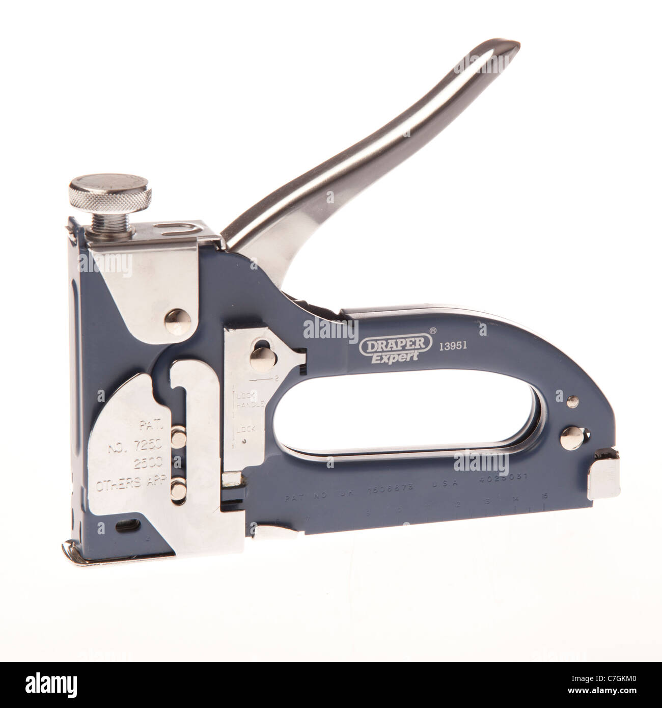a professional quality Draper staple gun Stock Photo Alamy
