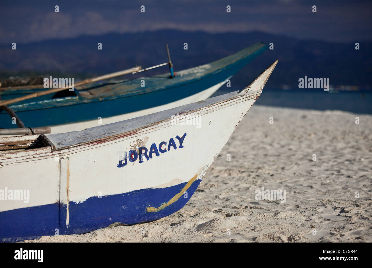 Boracay island outrigger hi-res stock photography and images - Alamy