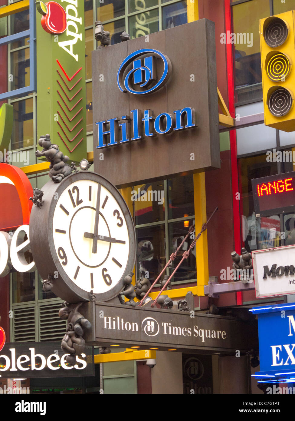 Times Square stores in New York City Stock Photo