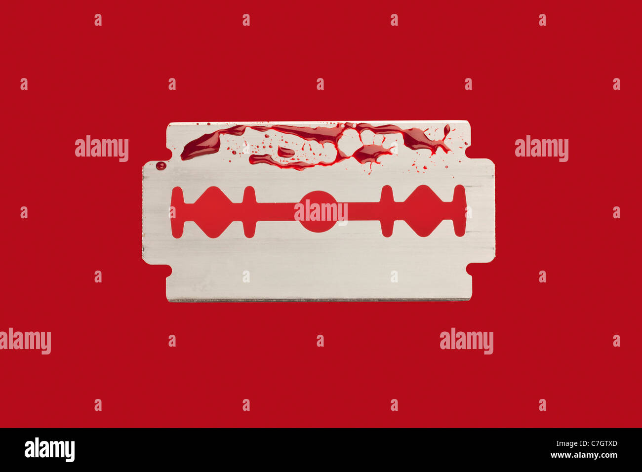 Razor blade and blood hires stock photography and images Alamy