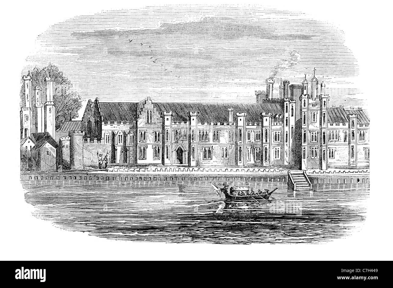 Old Greenwich Hospital Palace Placentia English Royal Humphrey River Thames architecture Old Royal Naval College regent Bella Stock Photo