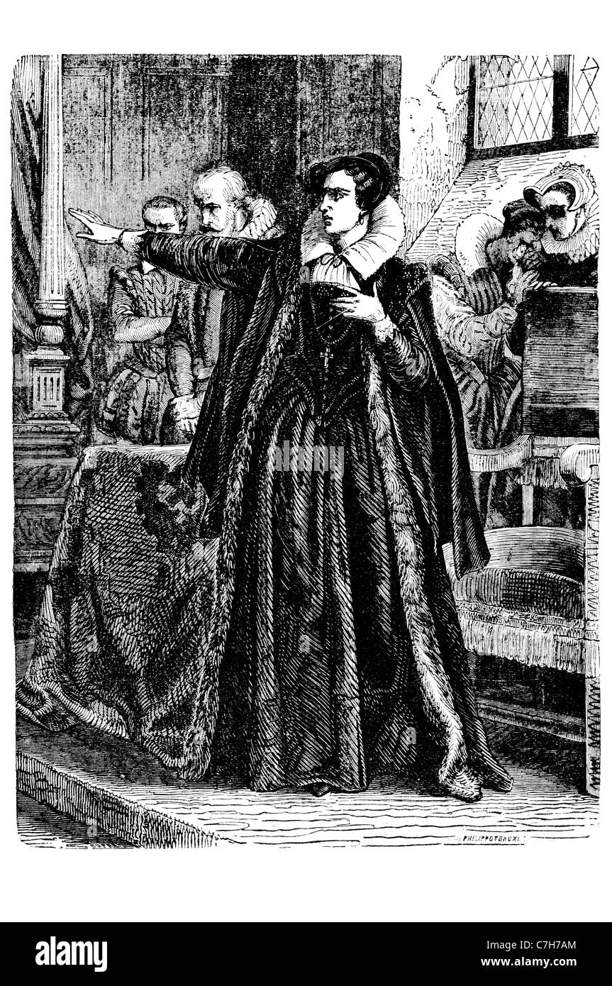 Queen Mary II protesting commissioners appointed Sovereign England