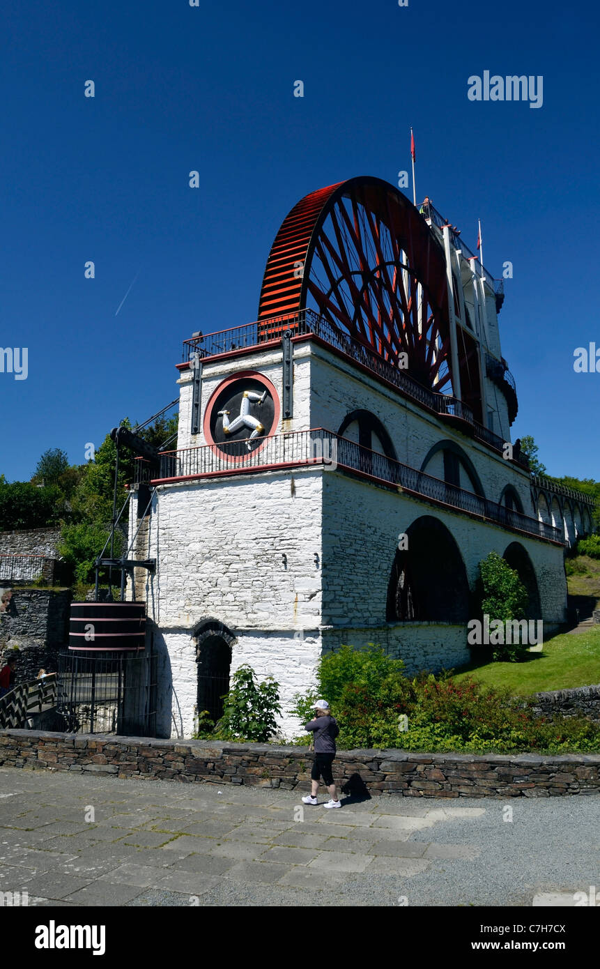 laxey wheel isle of man Stock Photo