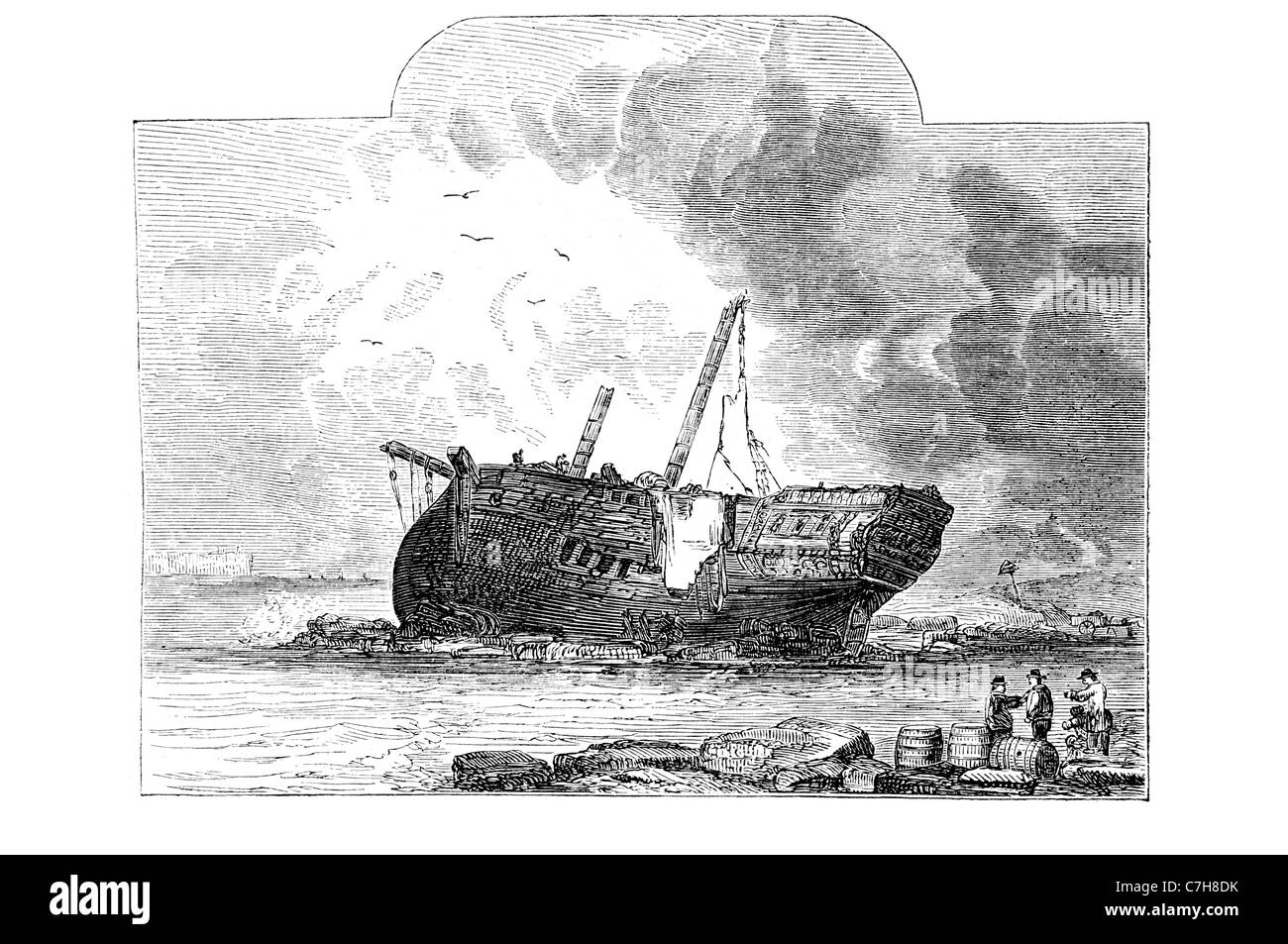 Prince of orange wreck wrecked English carrack great ship forecastle ...