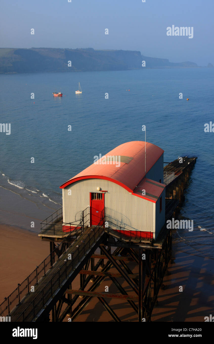 The old Lifeboat Station at Tenby, Pembrokeshire, Wales Stock Photo