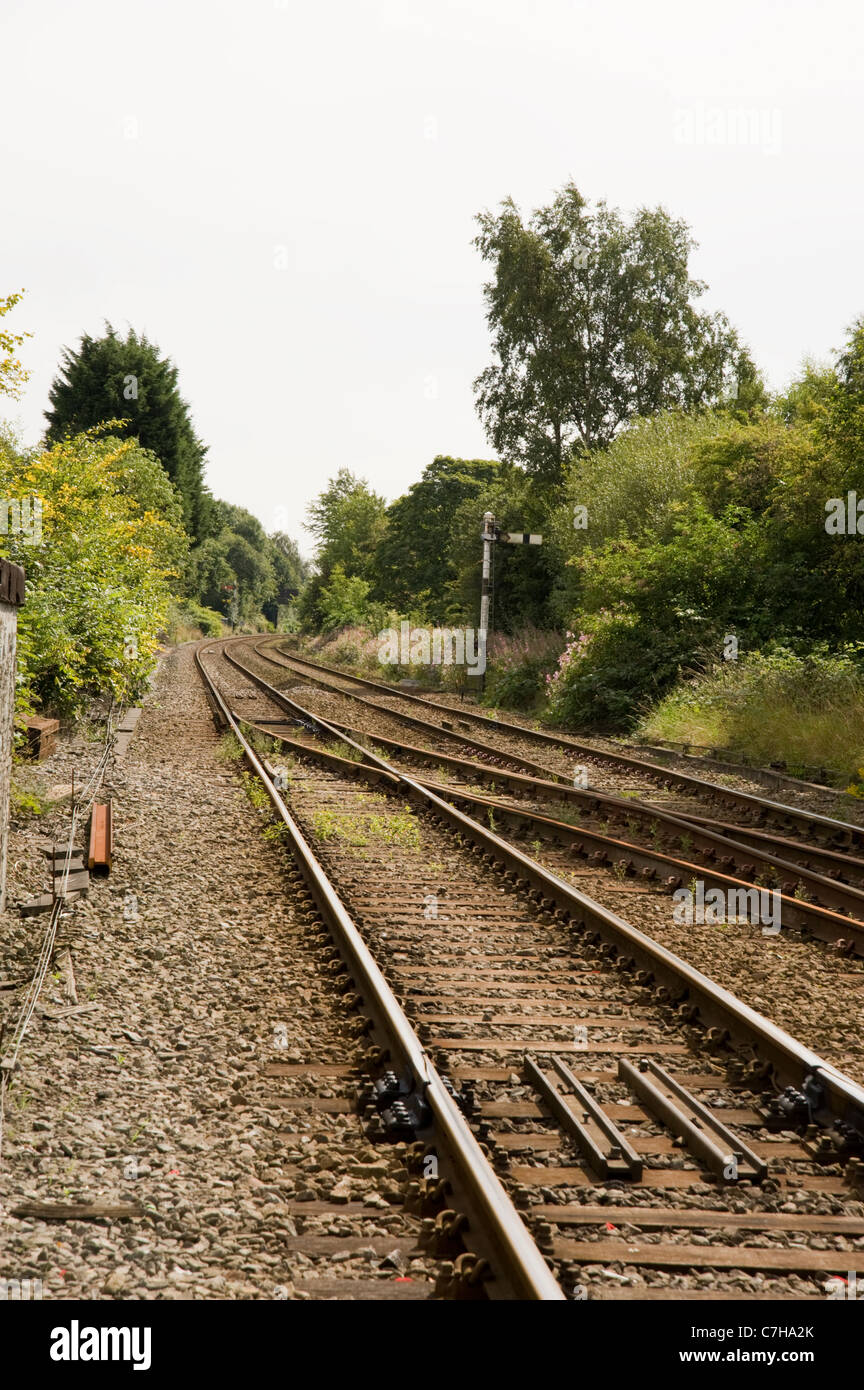 Tracks and points Stock Photo - Alamy