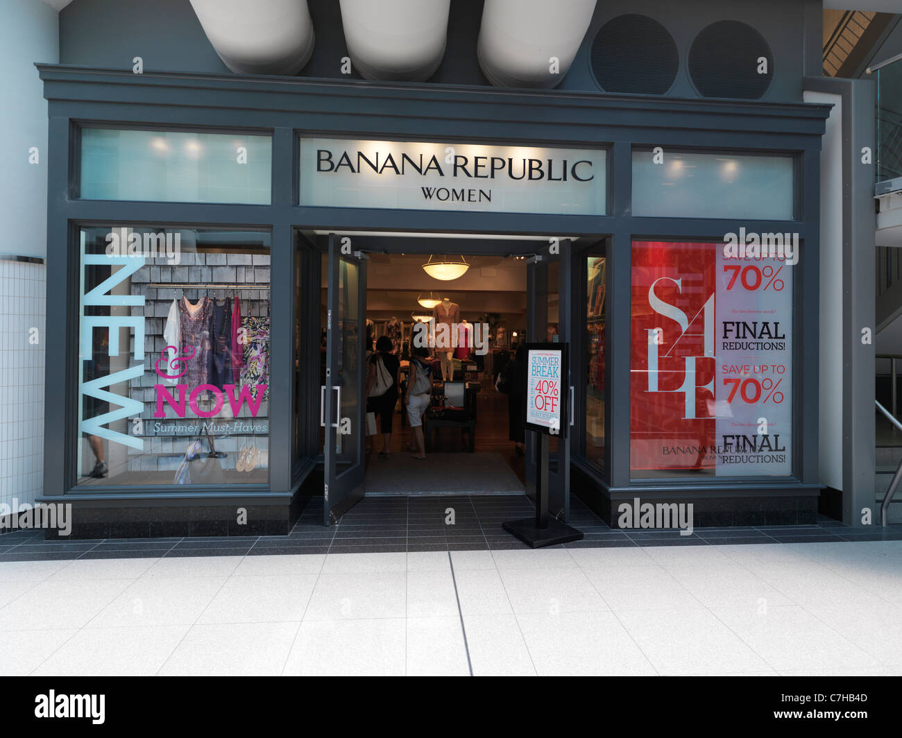 Banana Republic store front at Toronto Eaton Centre, Canada. Stock Photo