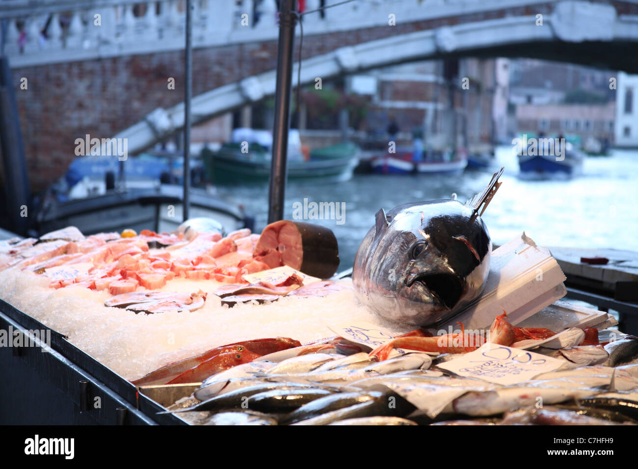 fish market, Venice Stock Photo Alamy