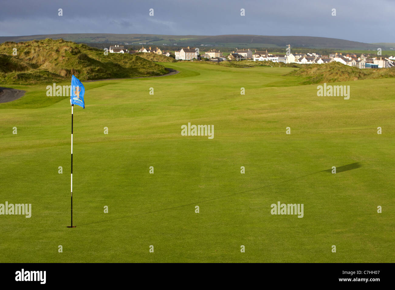 green and fairway at castlerock irish links golf course county derry londonderry northern ireland Stock Photo