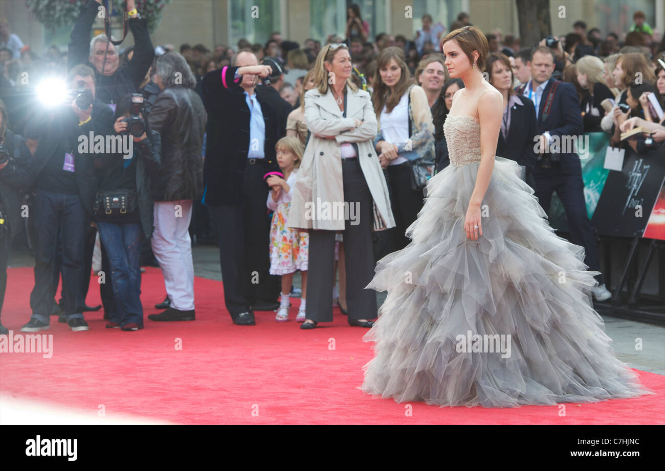 Emma Watson at Final Harry Potter film premier London Stock Photo