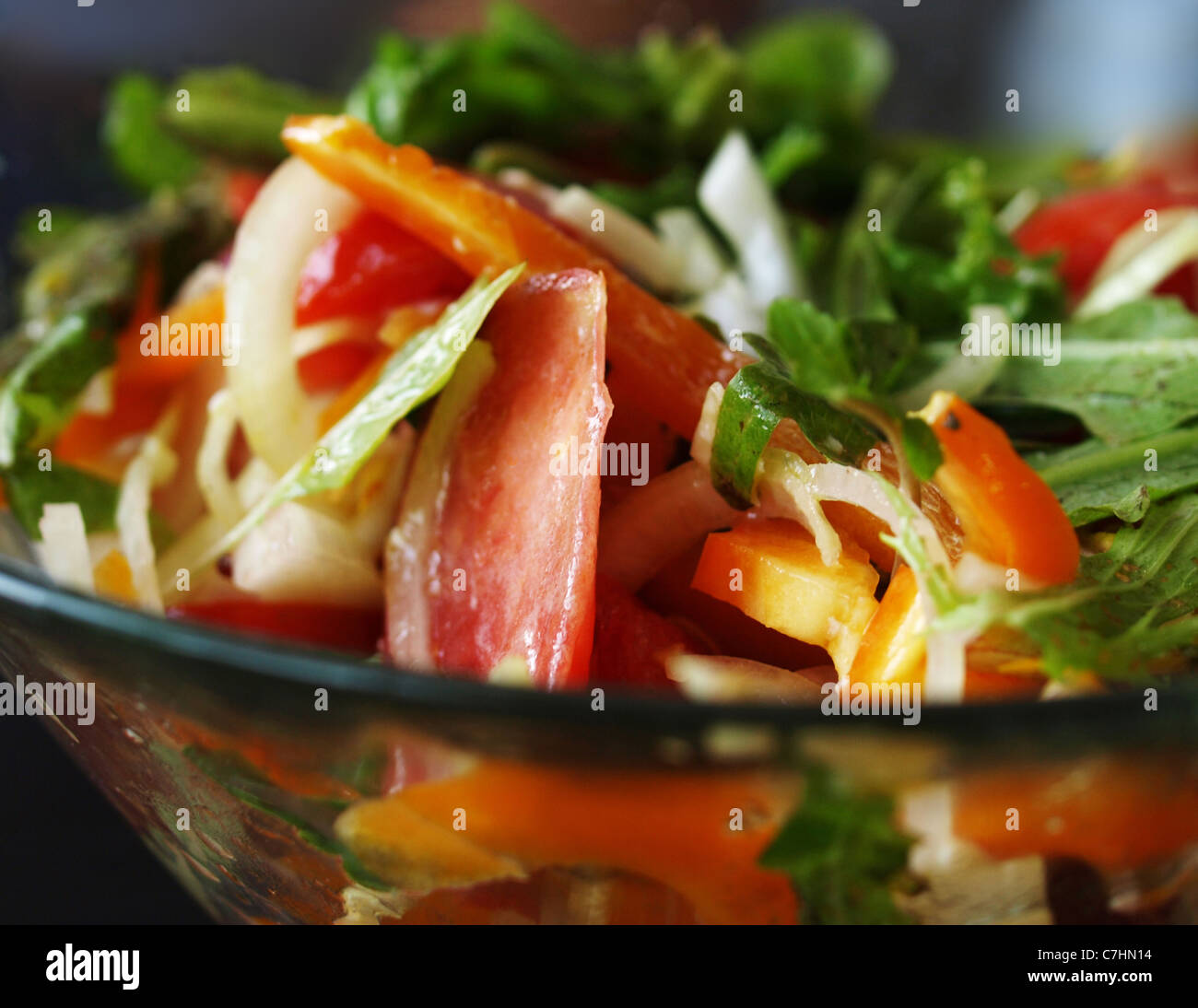 Fresh vegetables salad, healthy colorful food Stock Photo - Alamy