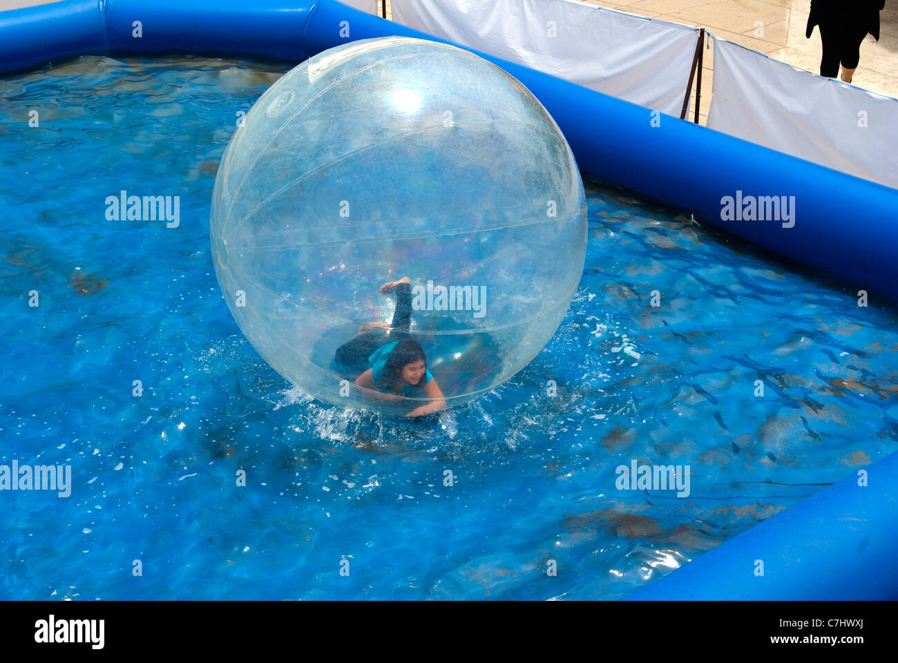large plastic ball