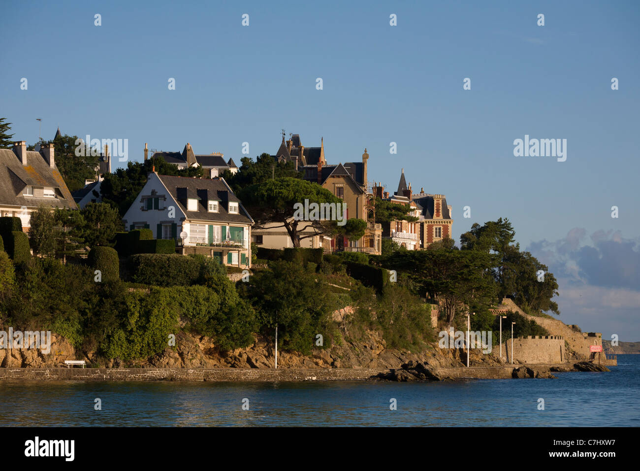 Seaside villas at Dinard, Brittany, France Stock Photo Alamy